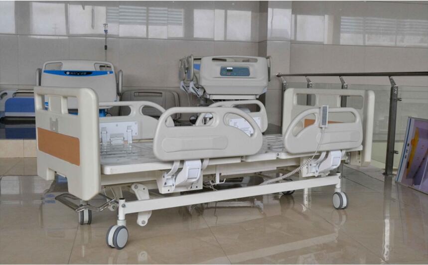 5 functions Electric ICU Hospital Nursing Bed with manual CPR