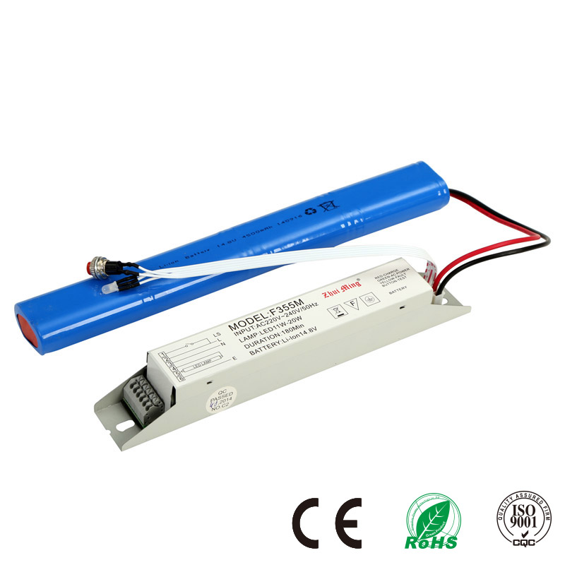 Electrogalvanized Casing Lithium Battery Emergency Light Conversion Kit