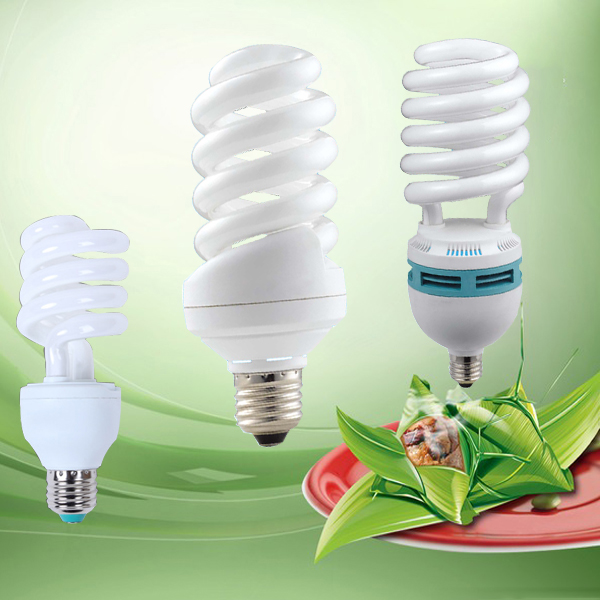 Half spiral 5w 7W 9W 11W 13w 15w 18w 20w 23w 25w T2 Energy saving lamp CFL CE ROHS 2700K 6400K