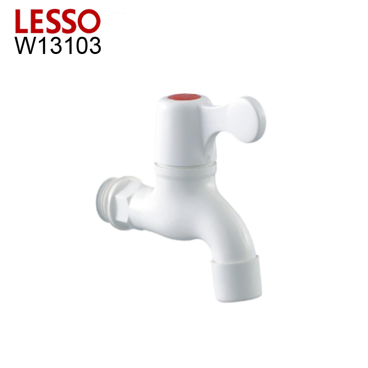 LESSO W13103 classic single handle wall mount plastic faucet tap with filter upc bathroom sink faucet