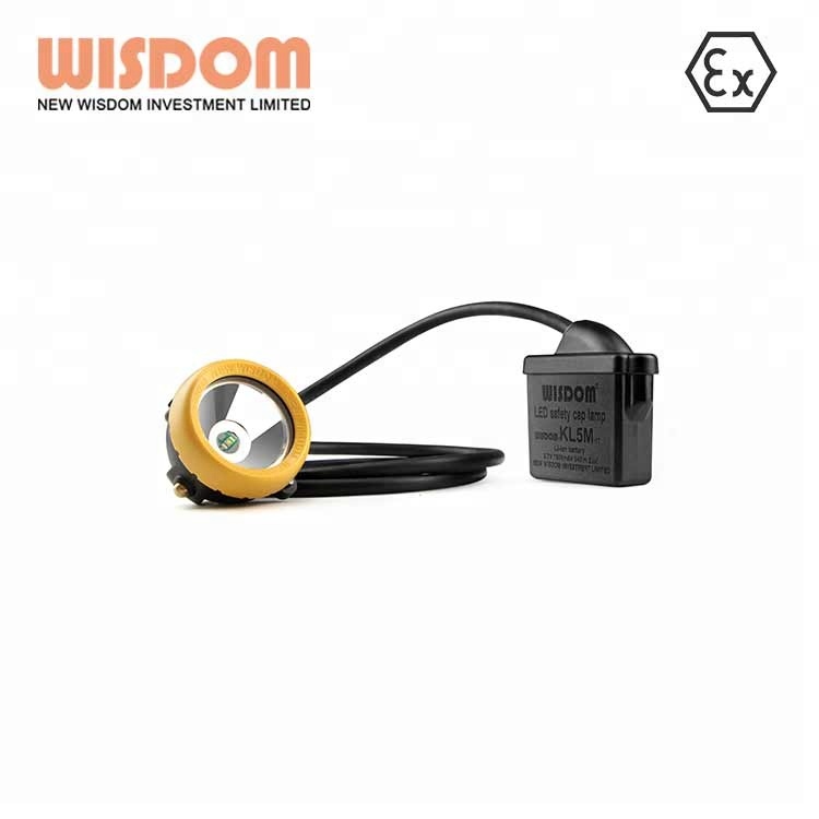 11000Lux led flashlight KL5M corded mining cap lamp WISDOM headlamp waterproof miners cap lamp