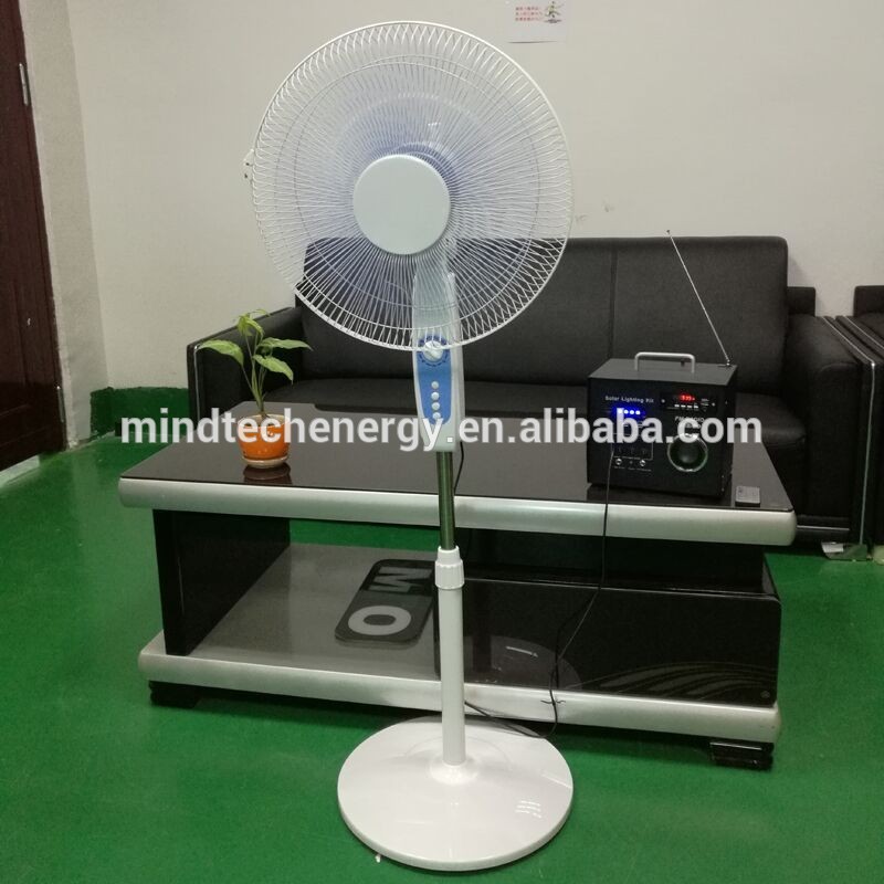 12'solar rechargeable fan