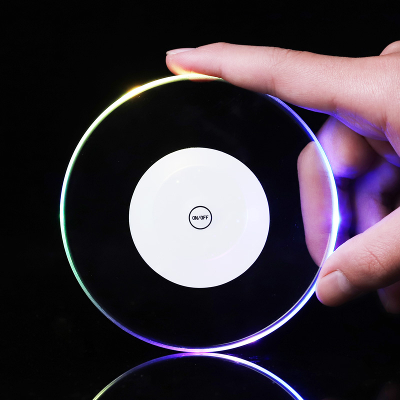 Colorful Changing LED Bottle Coaster Light for Party