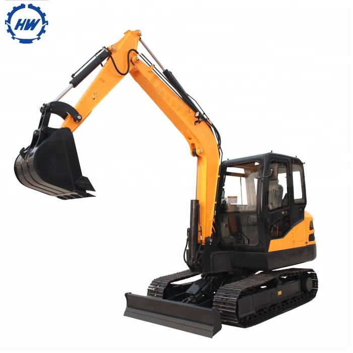 6.5Ton full hydraulic crawler excavator 0.21m3 bucket for sale