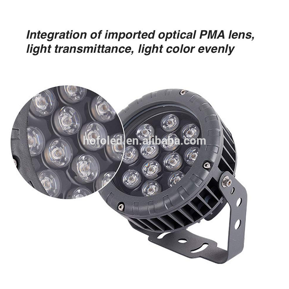 IP65 Waterproof garden landscape spotlight LED Project Light dmx rgb outdoor led flood light 12W