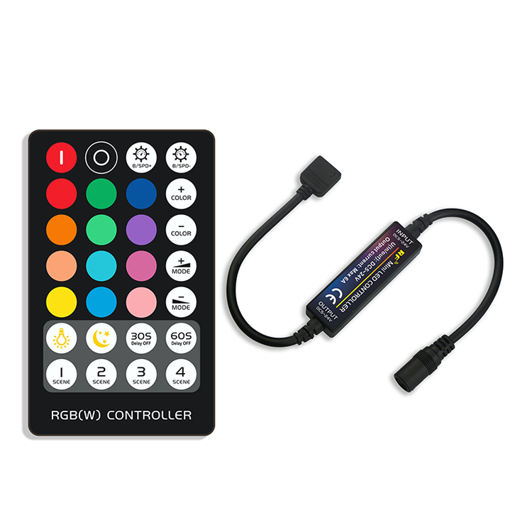 IP20 Low Voltage RF LED Remote Controller, LED Strip RGBW LED Controller