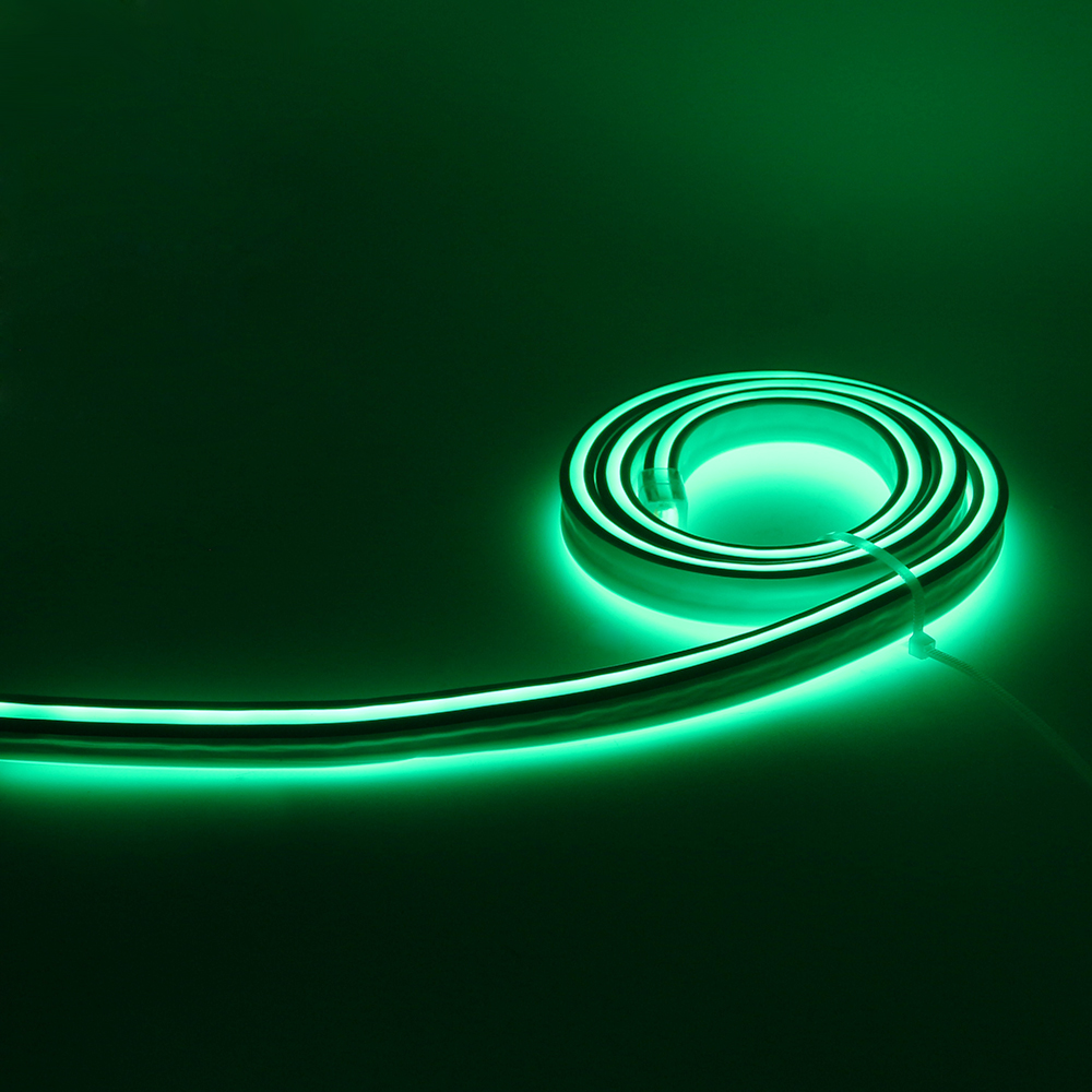 80led/m Epistar led chip DIP led neon flex green SMD5050 RGB Jacket 110v green led neon flex rope light
