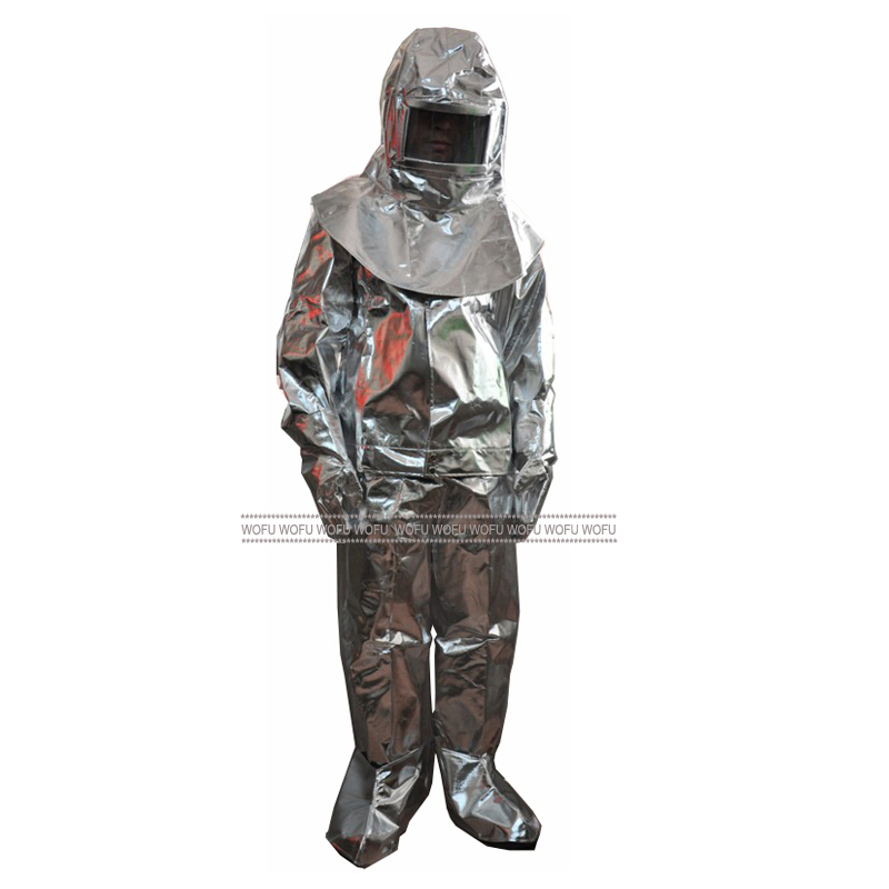 1000 Degree Aluminized Fire Fighting Suits, Heat Resistant Fire Fighting Suit