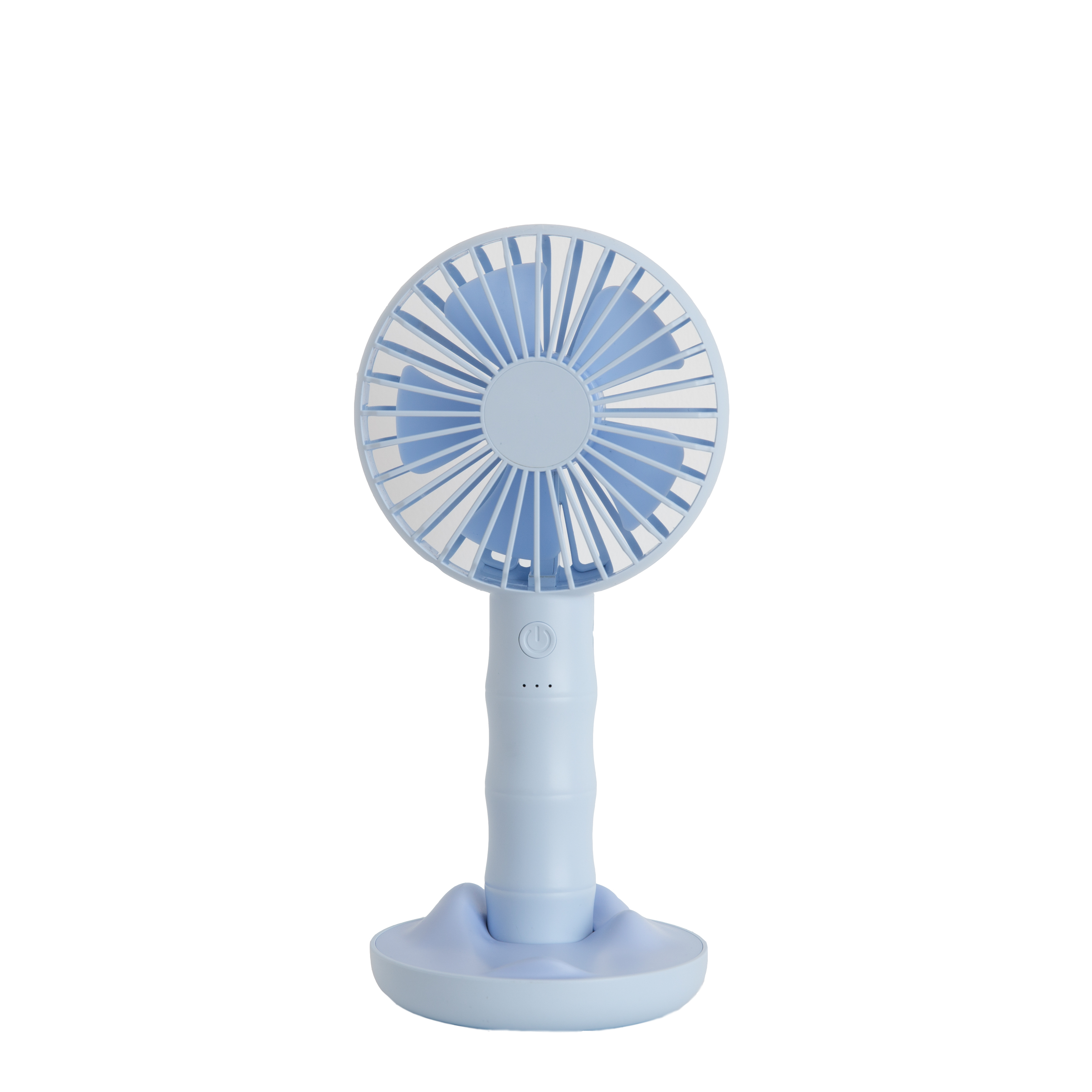 2019 New Design Mini KC Battery Rechargeable Handy Fan With Phone holder