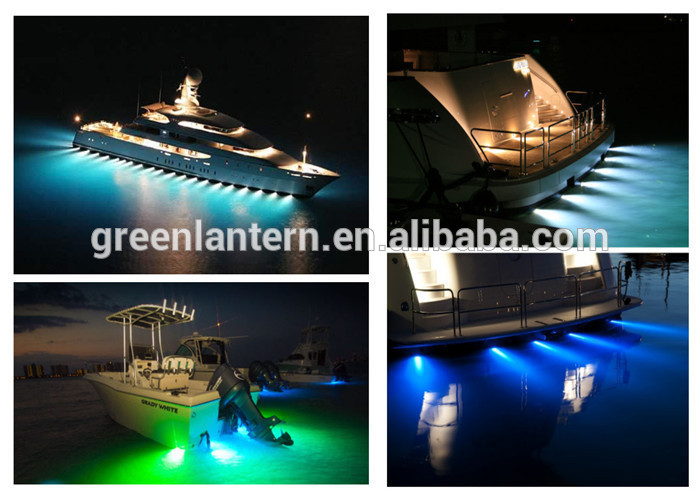 Marine RGB color change LED Boat Drain Plug Underwater Light 3*9W 27W for Garber-fishing Swimming Diving