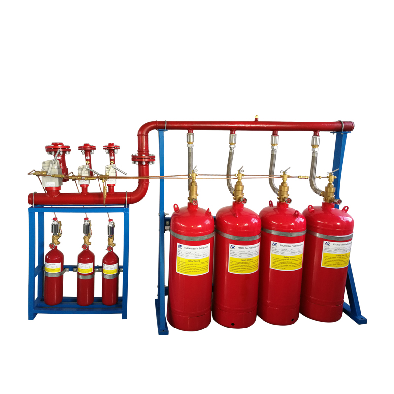 Automatic fire extinguisher and fm200 gas suppression with control panel