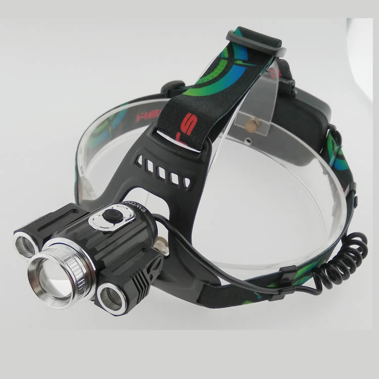 Classical 10W 1000LM 3 lamp bright led headlamp zoom bright led headlamp