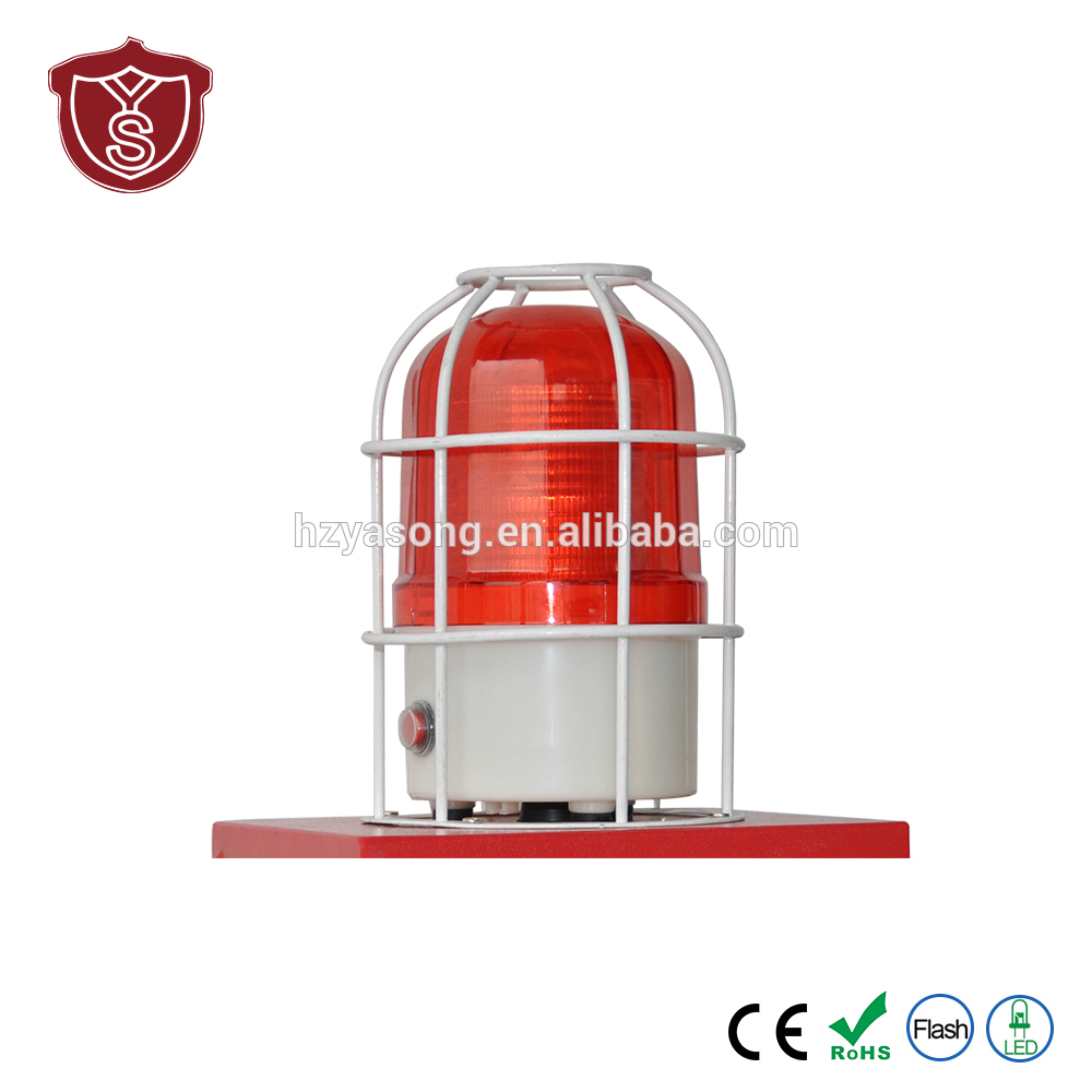 Anti-knocked sound and light warning alarm siren with collision avoidance hood