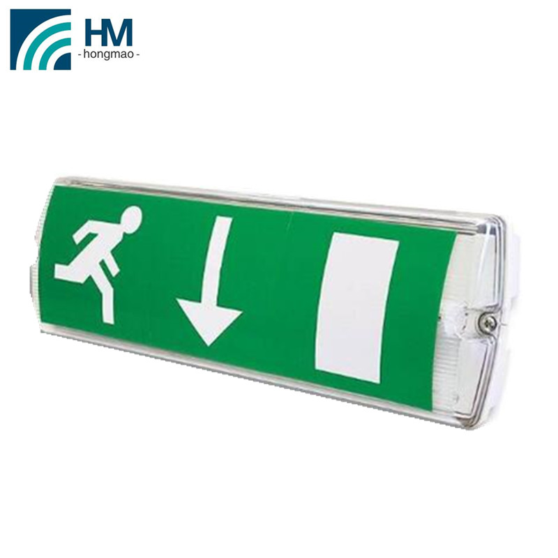 high quality acrylic material nickel-cadmium 3w led emergency border paint exit sign light