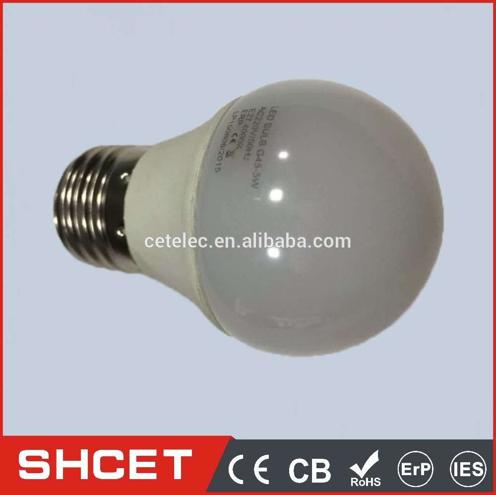 CE CB ROHS 3 w led bulb CET-G45 3W g45 e27 led bulb