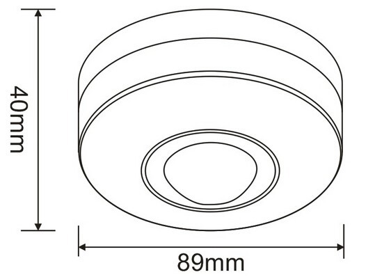 round adjustable ceiling mounted light control infrared sensor (PS-SS29A)