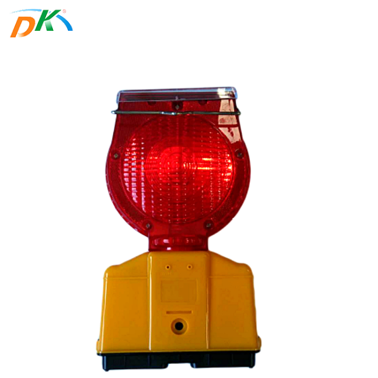 DK waterproof outdoor PC LED solar power traffic warning light