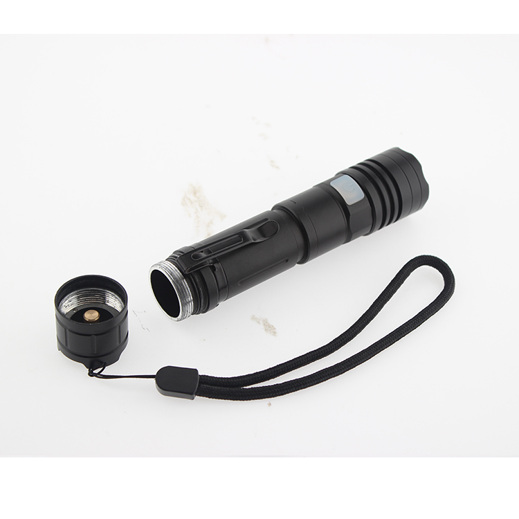 Ultra Bright With Power Display Tactical Torch USB Charger Led Flashlight