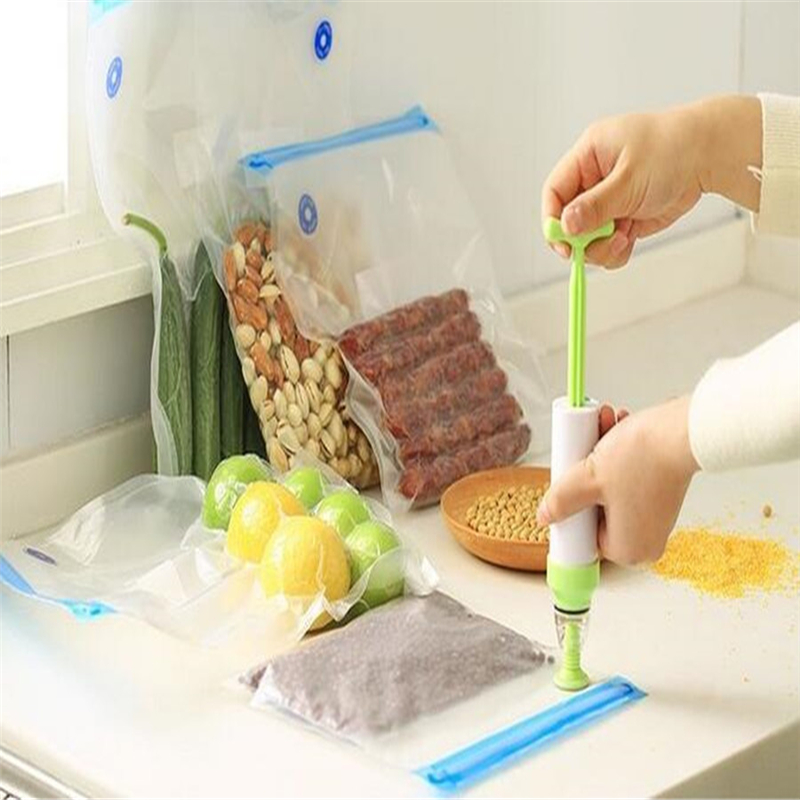 Latest Vacuum Sealer Vacuum bags For Food Storage With Pump Reusable Food Packages Kitchen Organizer