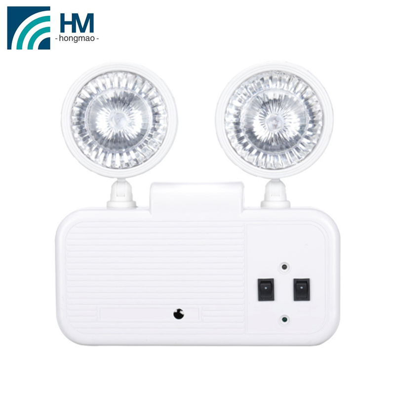 240V emergency light Led rechargeable Double Heads Emergency Lamp for public places