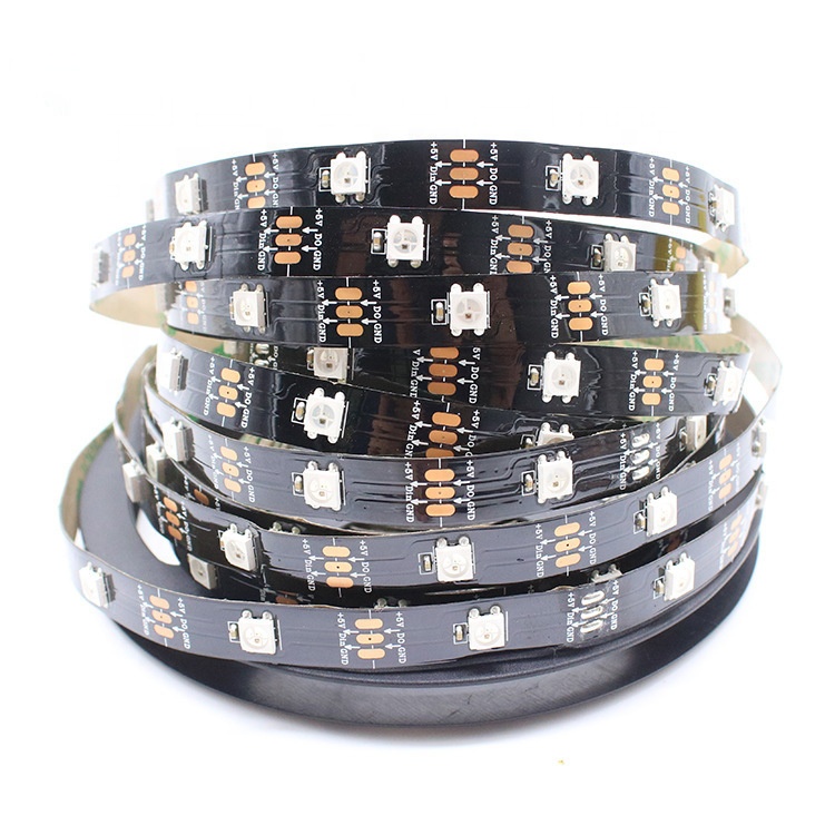 led strip light RGB color WS2812B IC on FPC flexible digital strip