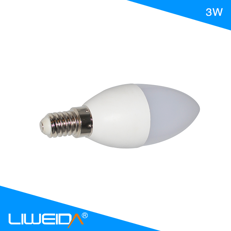 Cool White Color Temperature  and LED Light Source 3w led bulb raw material dimmable led flame bulb for room