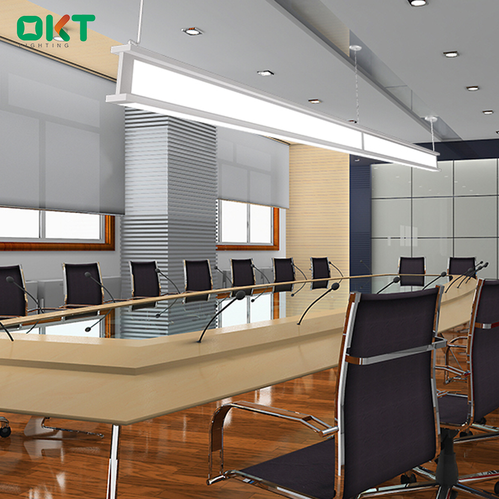 OKT New Design 50Watt Seamless suspended indirect LED Office Linear Light