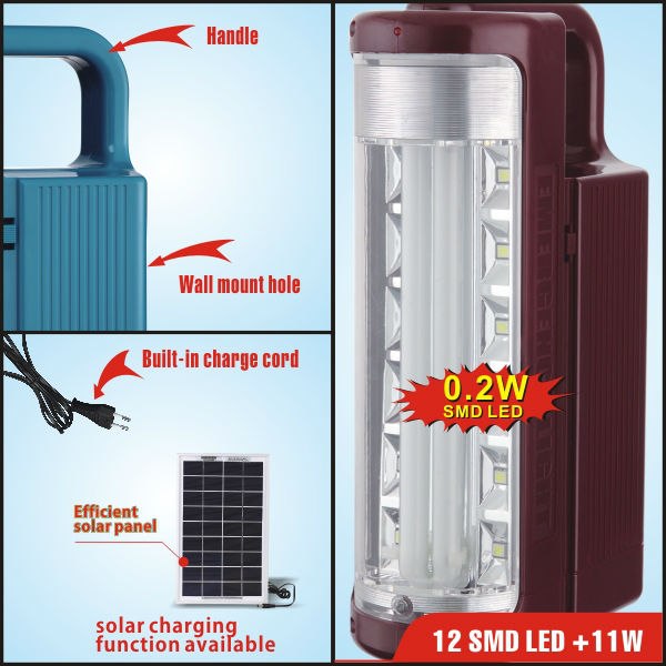 rechargeable emergency lantern led powerful solar led lamp