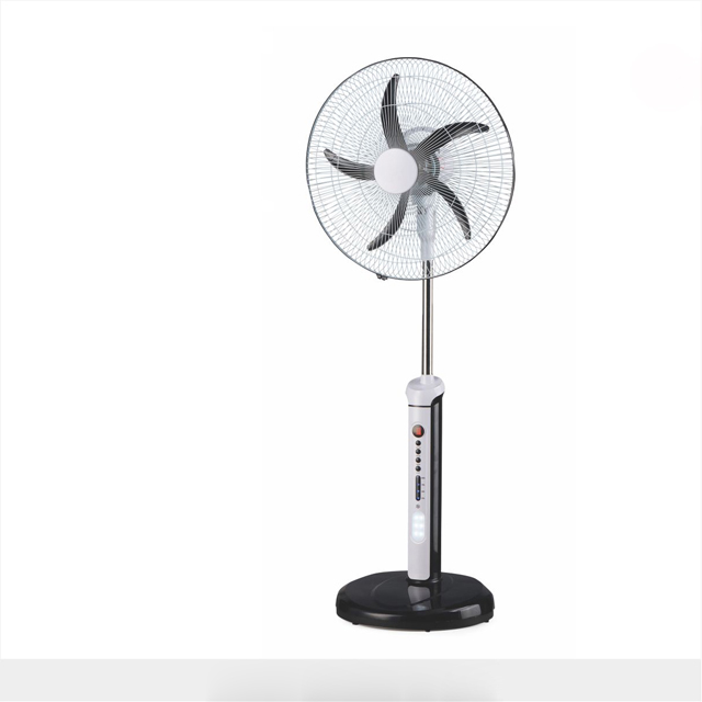 16inch 12V battery rechargeable stand fan pedestal fan with remote