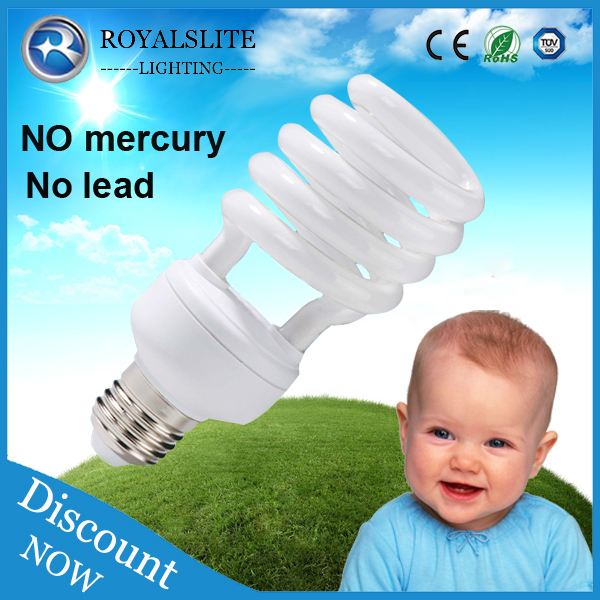 Spiral Shape CFL light 2700k-6500k Energy saving bulb CE Approved Long lifetime Energy Saving Lighting