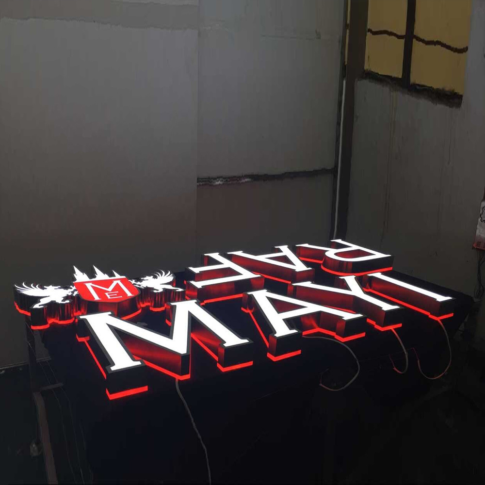 Customize size 3d Advertising Electronic Signs Resin led letter Epoxy resin channel letter sign for logo display