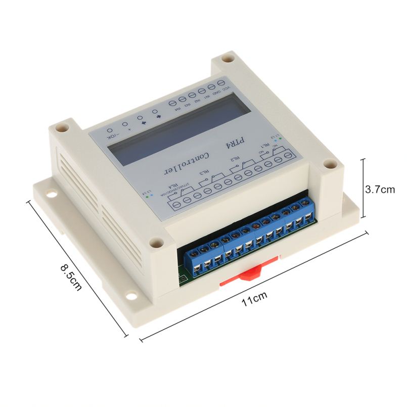 LCD DC6-40V 4-Channel 99 Steps Programmable Digital Time Relay Module Timer Controller Delay Module Solenoid Valve Control