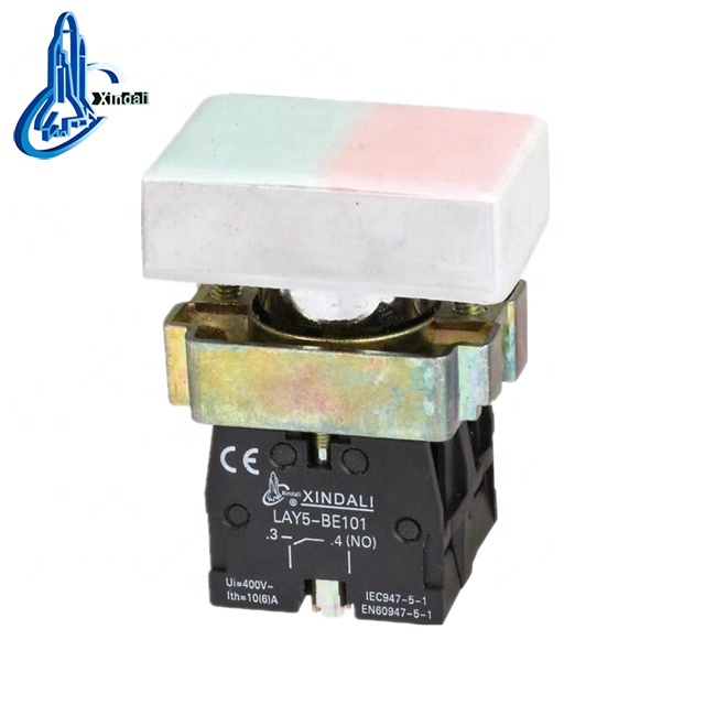 waterproof cover ip67 good quality flush double-head push button switches lay5b LAY5-BL9325