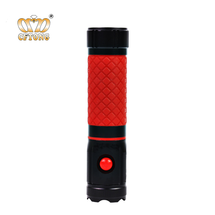 Best Selling Waterproof AAA Battery  Aluminum Zoomable COB scalable flashlight with rubber handle