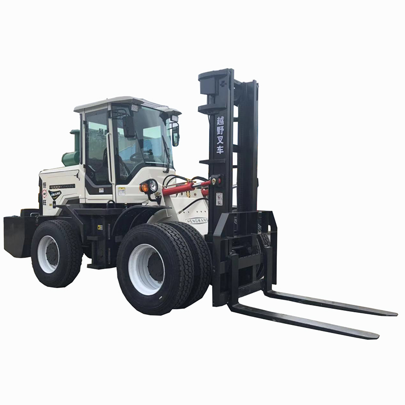 Equipped Air Conditioner Cab China 3ton Diesel Rough Terrain Loader Forklift Truck