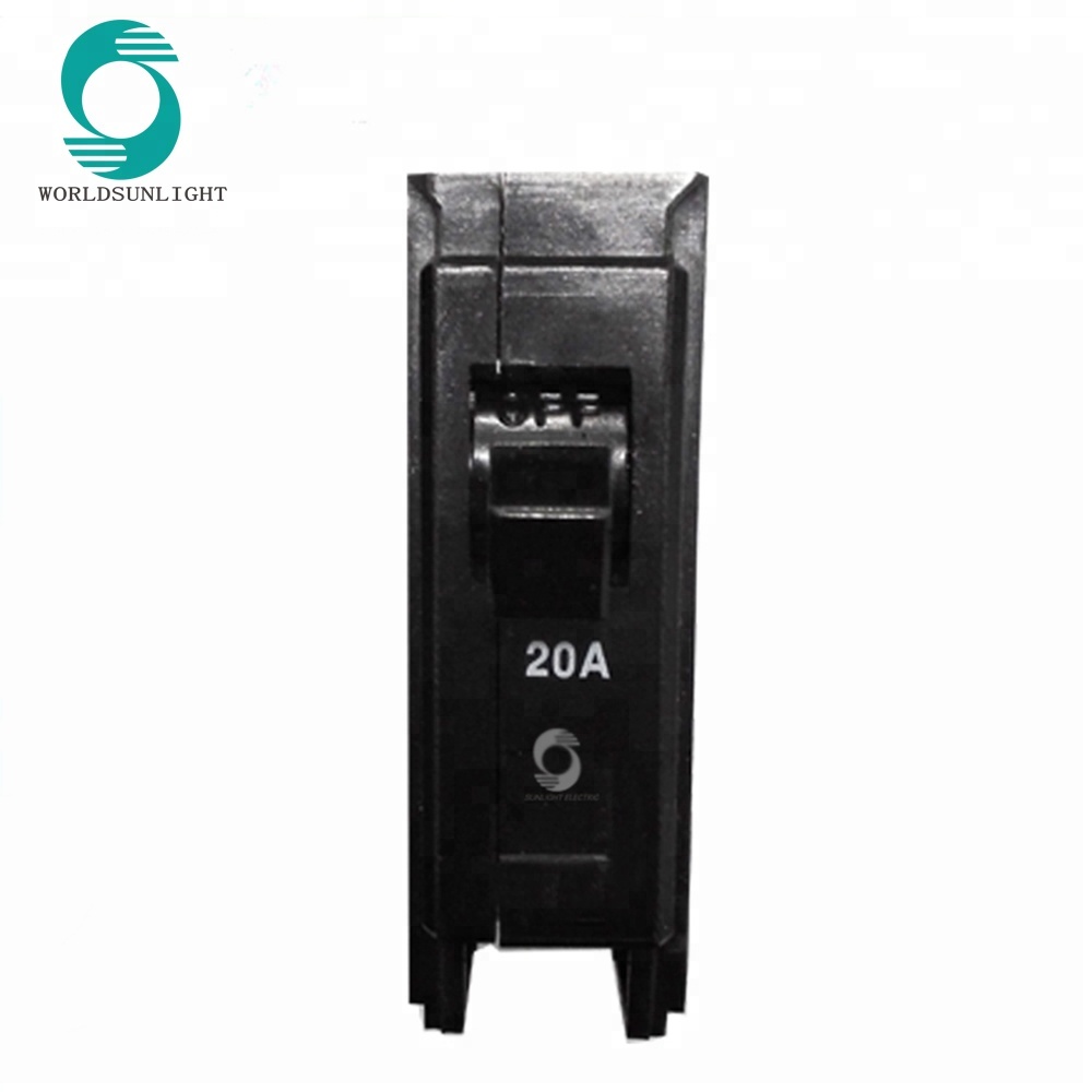 BH-P series black 20A 1P 2P 3P 6KA plug in type electrical mcb mini circuit breaker