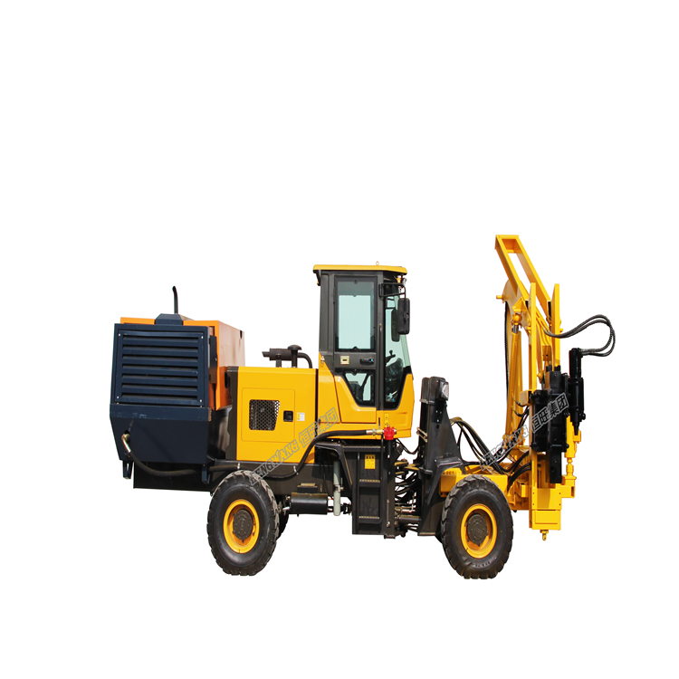 wheel type Pile Drilling Machine, air compressor together  pilling driving machine