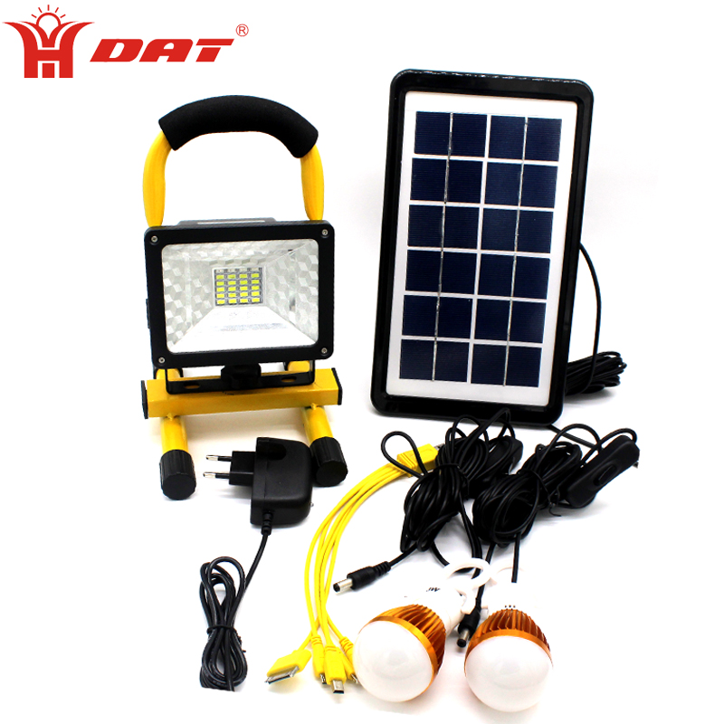 Muti-function Aluminum LED flashlight 10w solar led flood light AT-8890