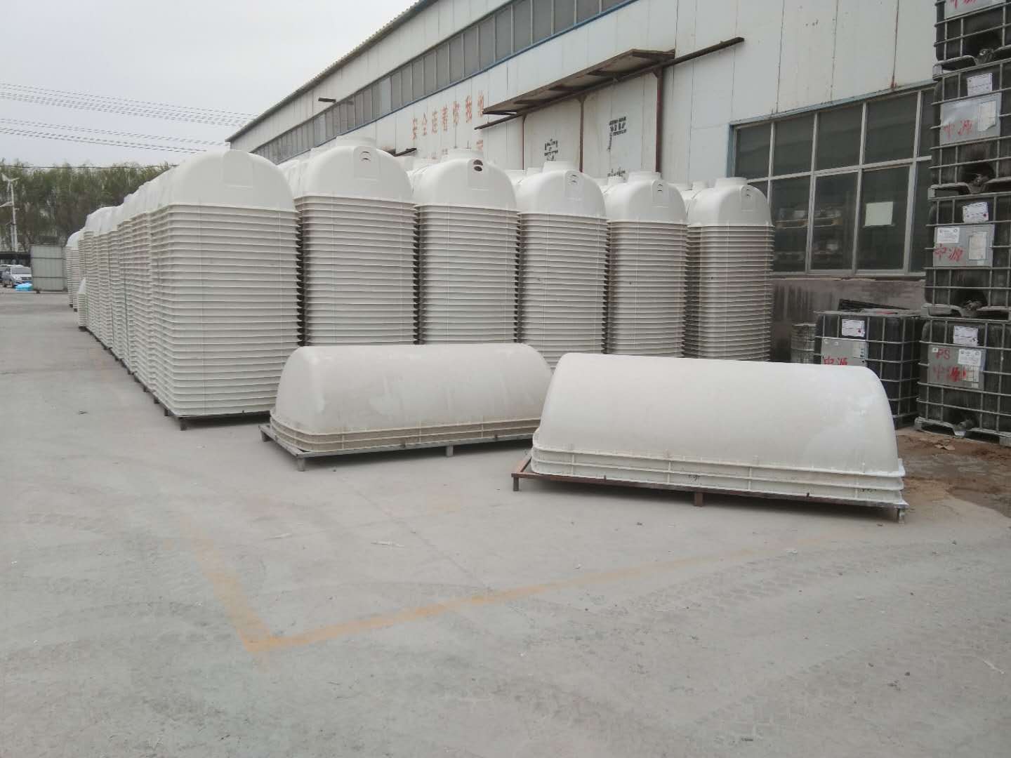 2m3 FRP GRP Material Septic Tank fiberglass aerator septic tank