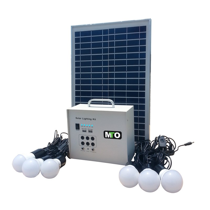 Portable solar lighting system portable solar power system with charger function