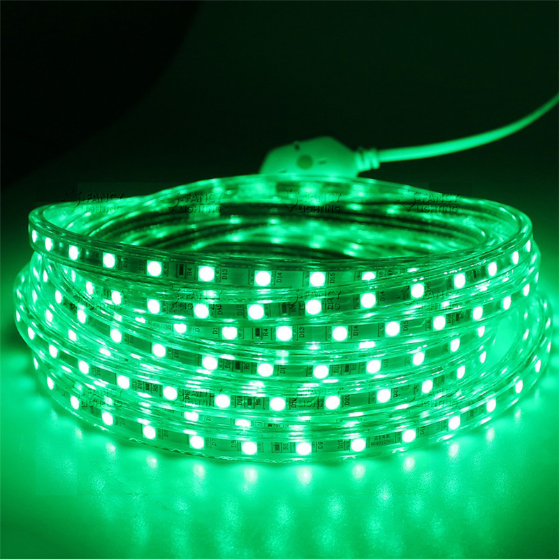 water proof led stripe led strip rgb led strip light 220V 60pcs 2835 led each meter strip lamp