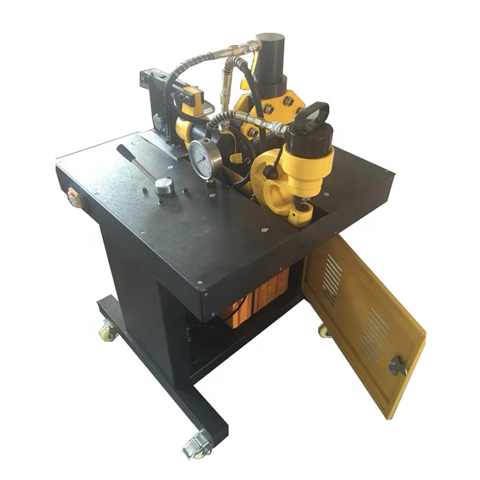 Copper busbar extrusion punching bending machine