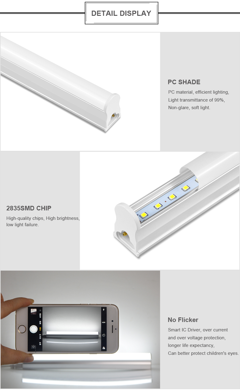 Alibaba China best selling t5 led light integrated double tube 2700k