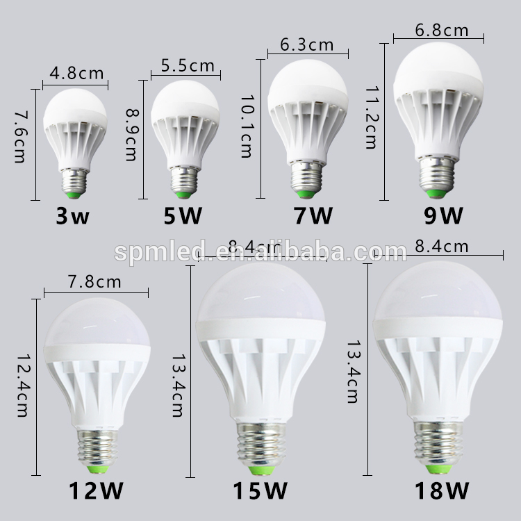 5W B22 Uncompleted Product Cheap LED Light Bulb Parts Plastic Spare part SKD CKD LED Bulb