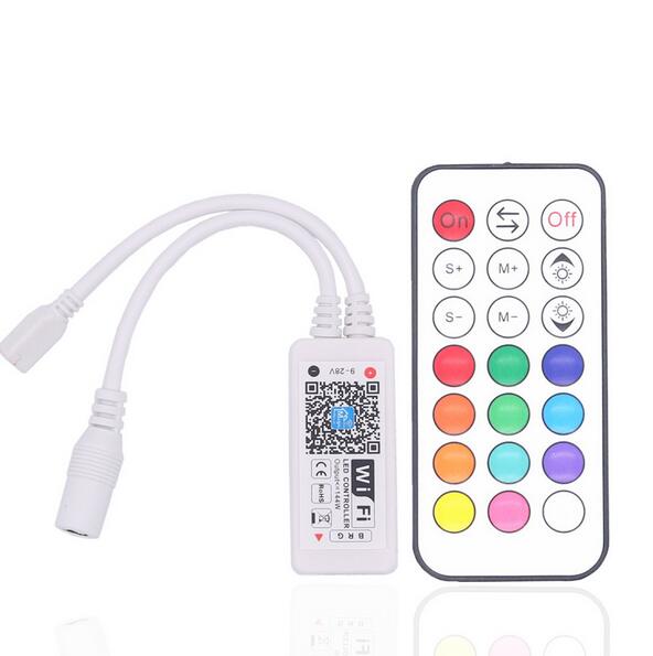 DC12V mini Wifi RGB RF LED Controller With 21Key Remote Control