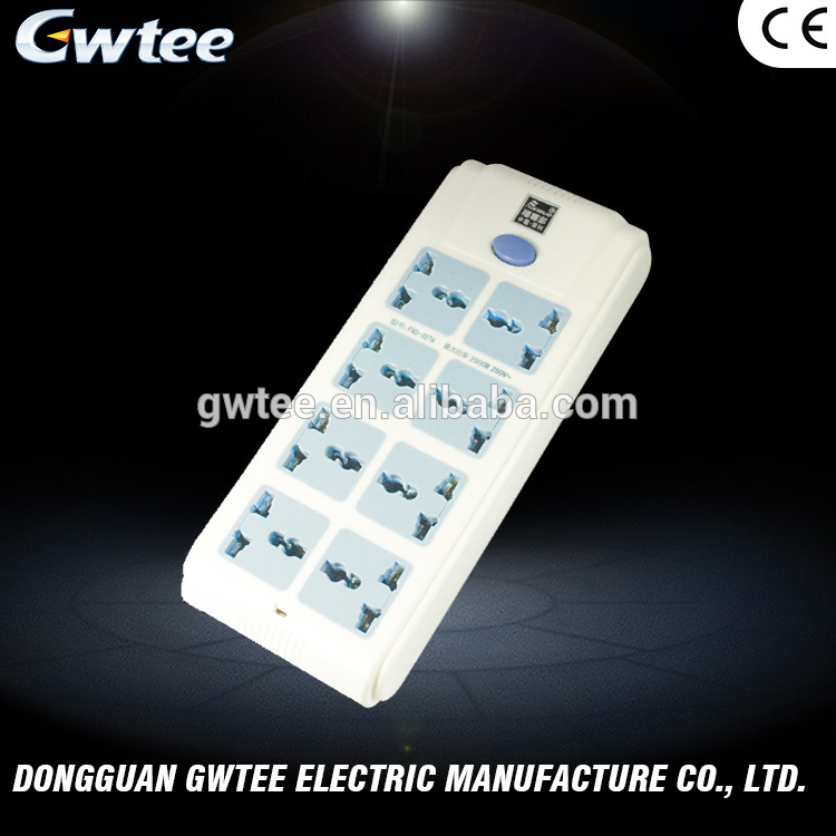 Wholesale new product 220-250V 10A 2500W FXD-327A surge protector power strip