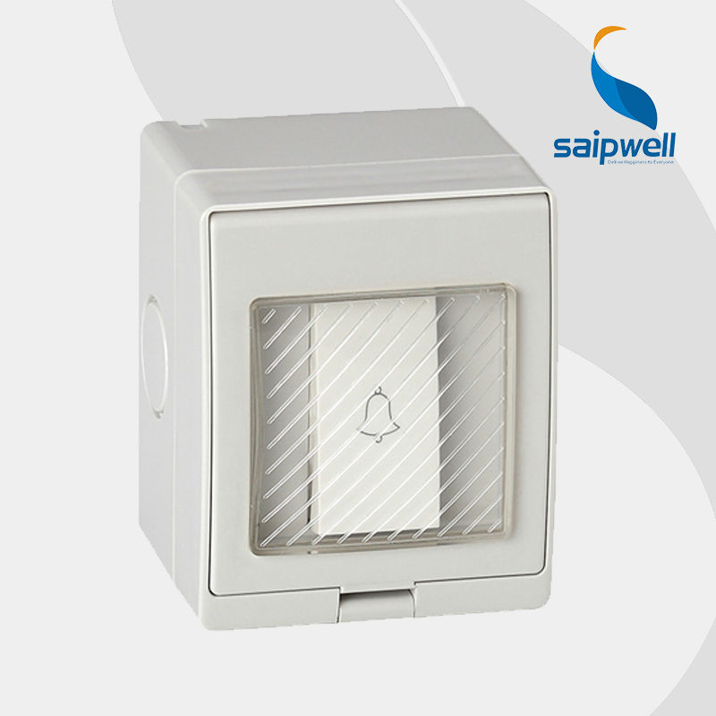 SAIPWELL/SAIP Electrical IP55 Push Button Door Bell Waterproof Switch