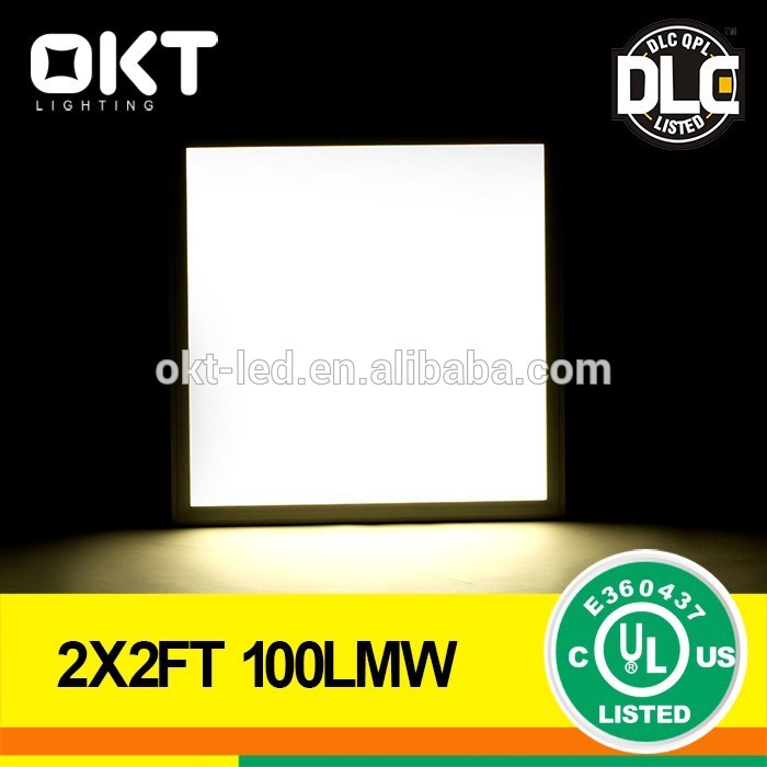 UL CUL DLC 2x4 52W 60w slim led panel light with 110LPW