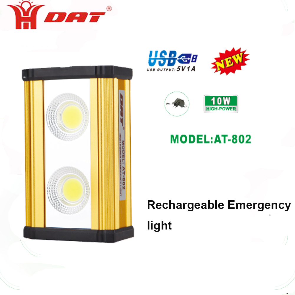 factory supply high power10W solar emergency light with mobile charger home led emergency lantern