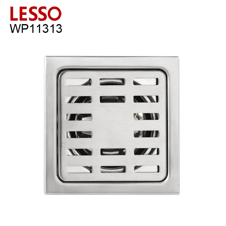 LESSO WP11313 chrome polished sanitary anti-odor shower 202 stainless steel channel floor drain